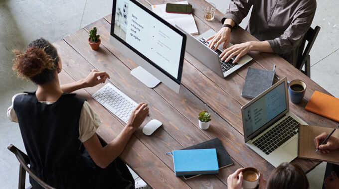 Team of People Working